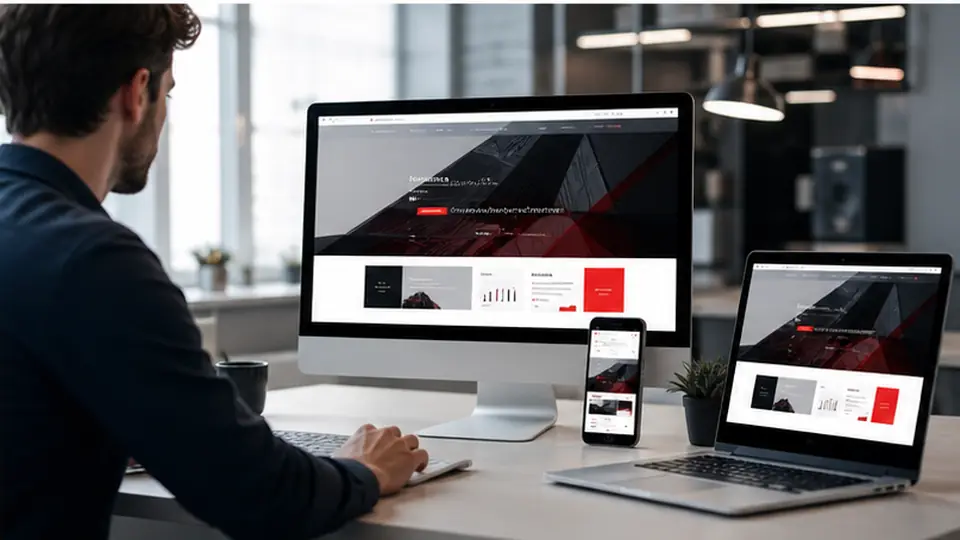Designer préparant un site internet sur mesure sur plusieurs appareils