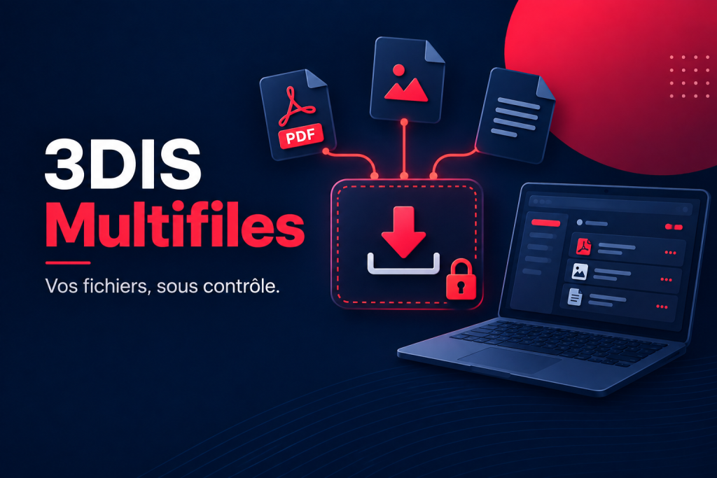 3DIS Multifiles : dépôt de plusieurs fichiers et récupération sur ordinateur