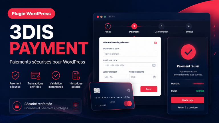 3DIS PAYMENT, paiements sécurisés pour WordPress